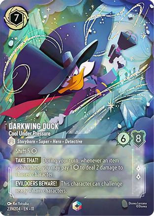 Image of Darkwing Duck - Cool Under Pressure (Enchanted) (239/204) - Winterspell Holofoil