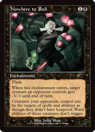 Image of Nowhere to Run (Retro Frame) (WPN-001) - WPN & Gateway Promos Foil