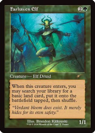 Image of Farhaven Elf (Retro Frame) (WPN-002) - WPN & Gateway Promos Foil