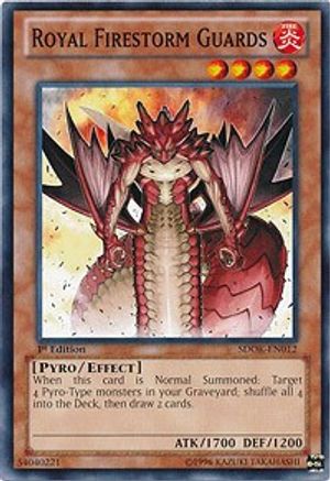 Image of Royal Firestorm Guards (SDOK-EN012) - Structure Deck: Onslaught of the Fire Kings 1st Edition