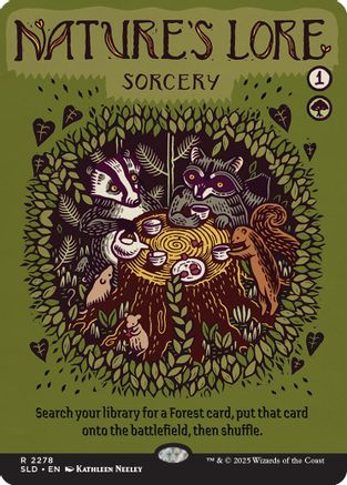 Image of Nature's Lore (2278) (SLD-2278) - Secret Lair Drop Series Foil