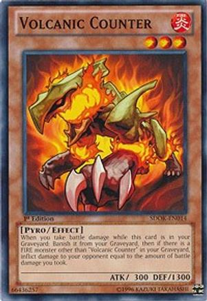 Image of Volcanic Counter (SDOK-EN014) - Structure Deck: Onslaught of the Fire Kings 1st Edition