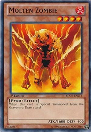 Image of Molten Zombie (SDOK-EN015) - Structure Deck: Onslaught of the Fire Kings 1st Edition