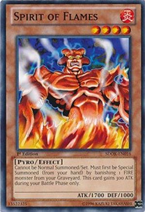 Image of Spirit of Flames (SDOK-EN016) - Structure Deck: Onslaught of the Fire Kings 1st Edition