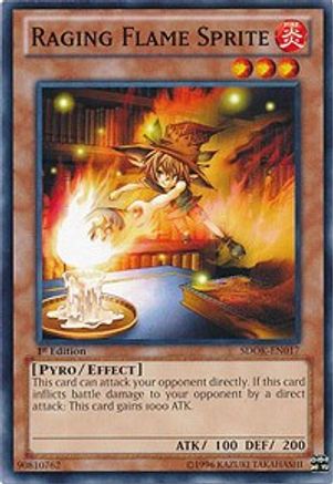 Image of Raging Flame Sprite (SDOK-EN017) - Structure Deck: Onslaught of the Fire Kings 1st Edition
