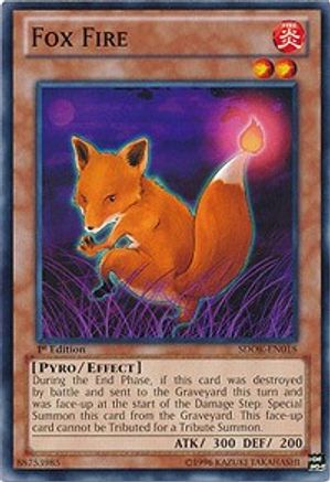 Image of Fox Fire (SDOK-EN018) - Structure Deck: Onslaught of the Fire Kings 1st Edition