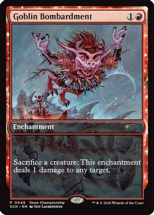 Image of Goblin Bombardment (GAME-045) - Game Day & Store Championship Promos