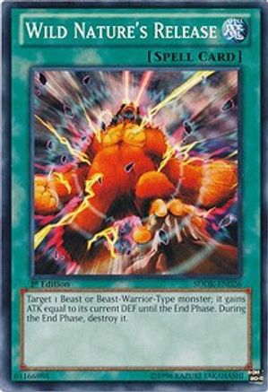 Image of Wild Nature's Release (SDOK-EN026) - Structure Deck: Onslaught of the Fire Kings 1st Edition