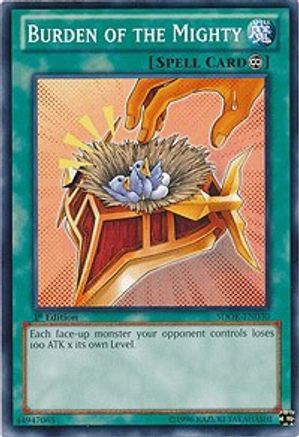 Image of Burden of the Mighty (SDOK-EN030) - Structure Deck: Onslaught of the Fire Kings 1st Edition