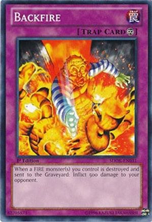 Image of Backfire (SDOK-EN031) - Structure Deck: Onslaught of the Fire Kings 1st Edition