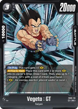 Image of Vegeta : GT (FB09-116) - Dual Evolution Holofoil