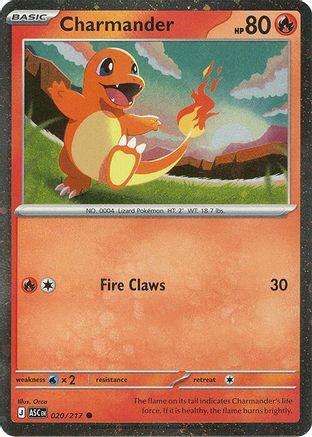 Image of Charmander 020/217  - Holofoil Miscellaneous Cards & Products - Common