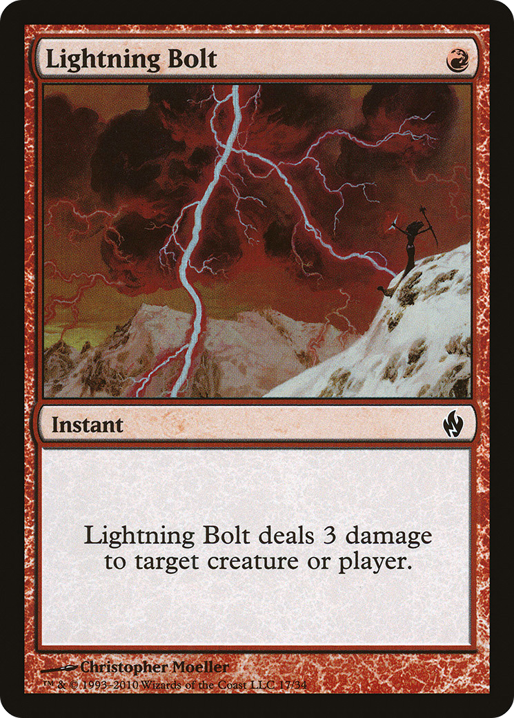 Image of Lightning Bolt (PD2-017) - Premium Deck Series: Fire and Lightning Foil