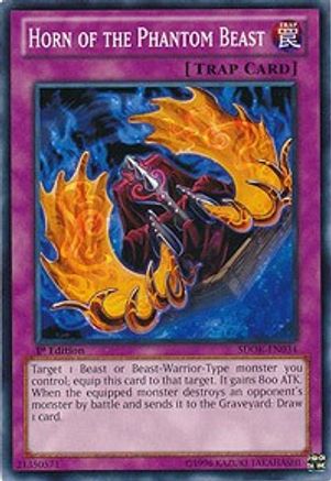 Image of Horn of the Phantom Beast (SDOK-EN034) - Structure Deck: Onslaught of the Fire Kings 1st Edition