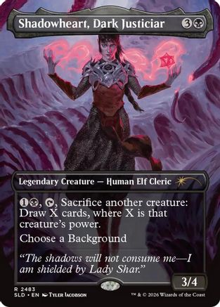 Image of Shadowheart, Dark Justiciar (SLD-2483) - Secret Lair Drop Series