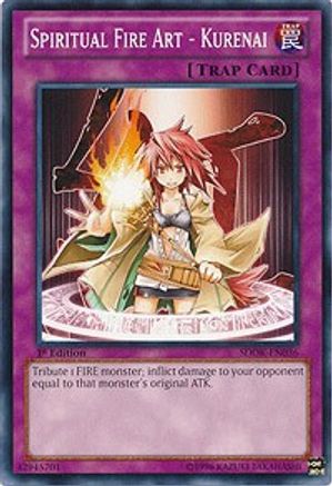 Image of Spiritual Fire Art - Kurenai (SDOK-EN036) - Structure Deck: Onslaught of the Fire Kings 1st Edition