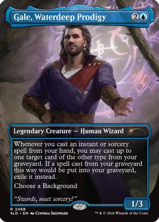 Image of Gale, Waterdeep Prodigy (SLD-2488) - Secret Lair Drop Series