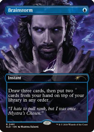 Image of Brainstorm (2491) (SLD-2491) - Secret Lair Drop Series Foil