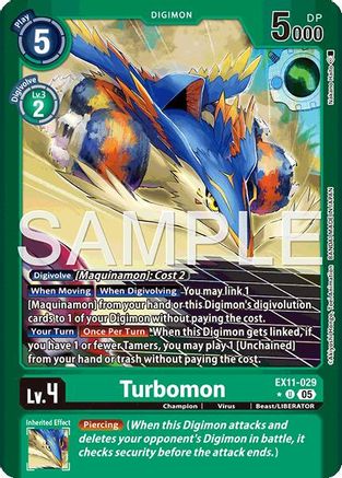 Image of Turbomon (Limited Foil) (EX11-029) - Dawn of Liberator Foil