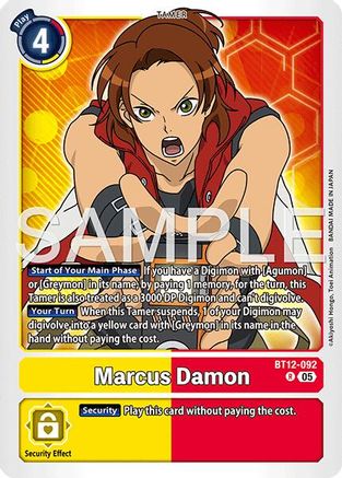 Image of Marcus Damon - BT12-092 (Reprint) (BT12-092) - Advanced Booster Digimon Generation Foil