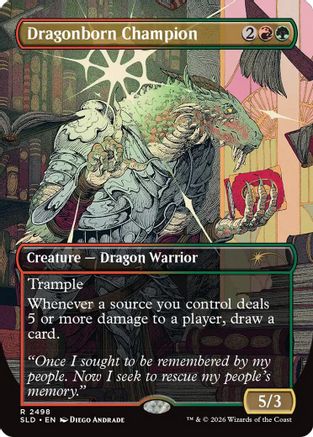 Image of Dragonborn Champion (SLD-2498) - Secret Lair Drop Series Foil