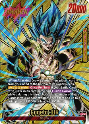 Image of Gogeta : BR - FB09-001 (Super Alternate Art) (FB09-001) - Dual Evolution Holofoil