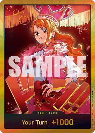 Image of DON!! Card (Nami) (Gold) - Extra Booster: One Piece Heroines Edition Foil