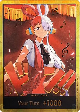 Image of DON!! Card (Uta) (Gold) - Extra Booster: One Piece Heroines Edition Foil