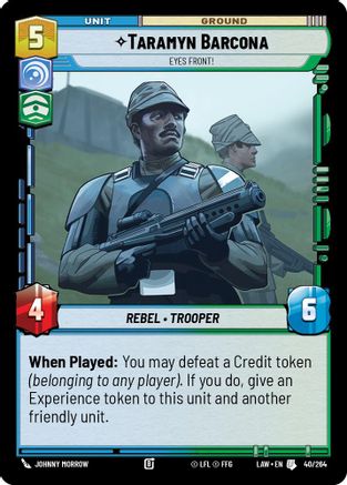 Image of Taramyn Barcona - Eyes Front! (40/264) - A Lawless Time