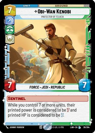 Image of Obi-Wan Kenobi - Protector of Felucia (36/264) - A Lawless Time