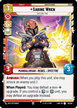 Image of Sabine Wren - Spectre Five (78/264) - A Lawless Time