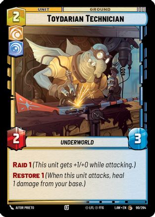 Image of Toydarian Technician (90/264) - A Lawless Time