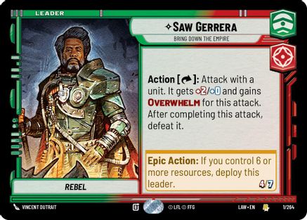 Image of Saw Gerrera - Bring Down the Empire (1/264) - A Lawless Time