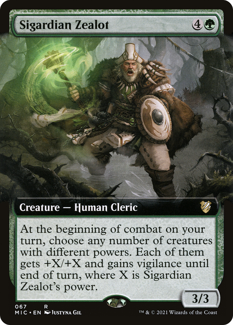 Image of Sigardian Zealot (Extended Art) (MIC-067) - Midnight Hunt Commander: (Extended Art)