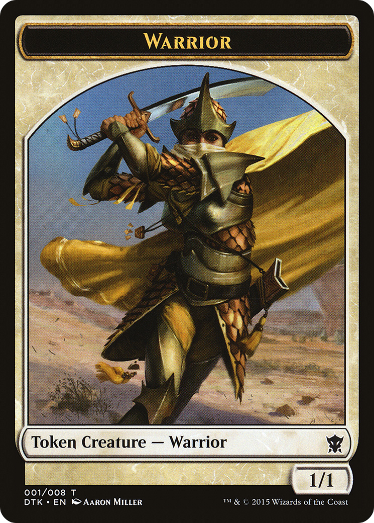 Image of Warrior Token (DTK-001) - Dragons of Tarkir Tokens