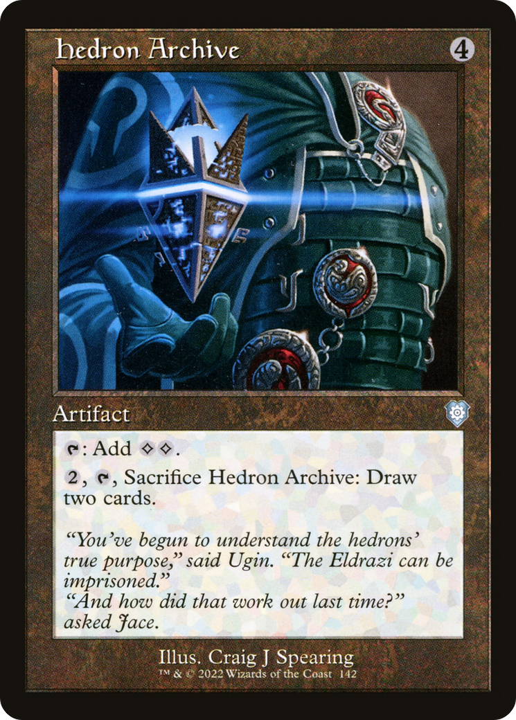 Image of Hedron Archive (Retro Frame) (BRC-142) - The Brothers' War Commander