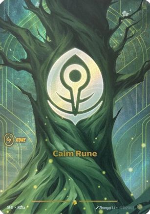 Image of Calm Rune (Alternate Art) (R02a) - Spiritforged Foil