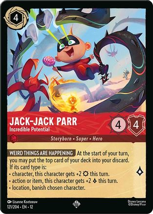 Image of Jack-Jack Parr - Incredible Potential (121/204) - Wilds Unknown Cold Foil