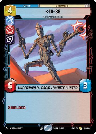 Image of IG-88 - Programmed to Kill (42/264) - A Lawless Time