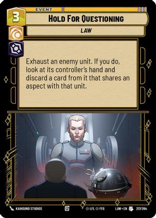 Image of Hold for Questioning (217/264) - A Lawless Time