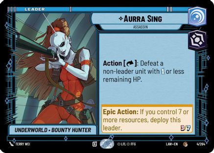 Image of Aurra Sing - Assassin (4/264) - A Lawless Time