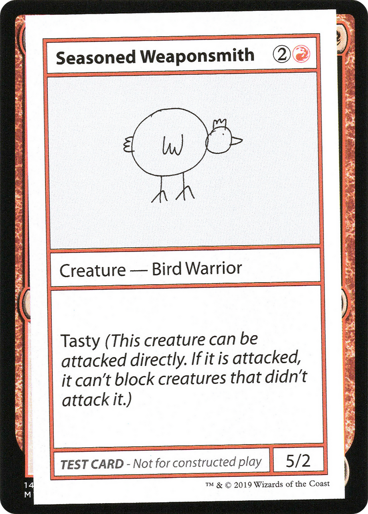 Image of Seasoned Weaponsmith (No PW Symbol) (CMB1-) - Mystery Booster Playtest Cards 2021