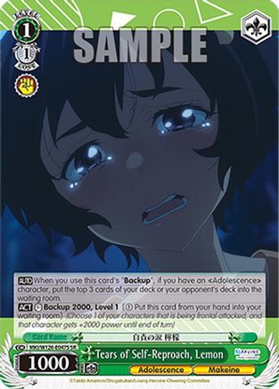 Image of Tears of Self-Reproach, Lemon (SR) (MKI/W126-E047S SR) - Makeine: Too Many Losing Heroines!