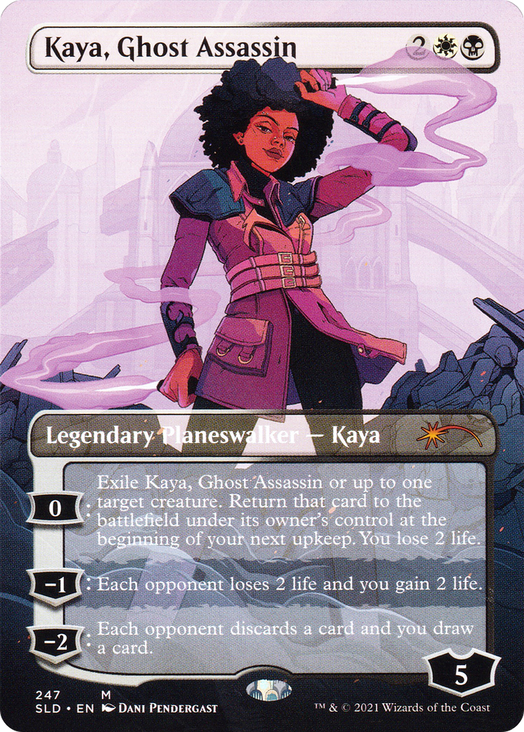 Image of Kaya, Ghost Assassin (SLD-247) - Secret Lair Drop (Borderless)