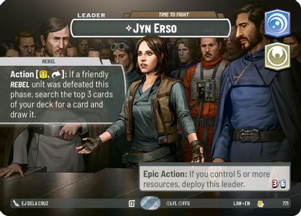 Image of Jyn Erso - Time to Fight (Showcase) (771) - A Lawless Time Foil