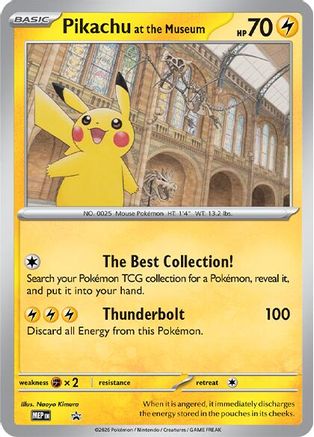 Image of Pikachu at the Museum  Jumbo Cards - Promo