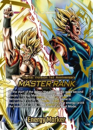 Image of Energy Marker (E-69) (Master Rank Version) (E-69) - Fusion World Energy Markers Holofoil