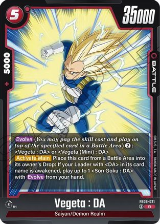 Image of Vegeta : DA (FB09-021) - Dual Evolution Holofoil