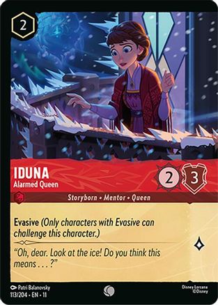 Image of Iduna - Alarmed Queen (Foil) (113/204) - Winterspell Cold Foil