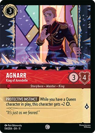 Image of Agnarr - King of Arendelle (Foil) (114/204) - Winterspell Cold Foil